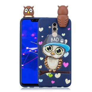 For Huawei Mate 20 Lite Shockproof Cartoon TPU Protective Case(Blue Owl)
