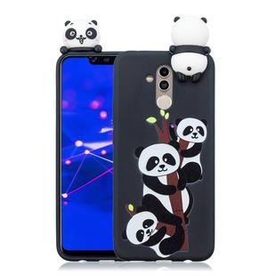 For Huawei Mate 20 Lite Shockproof Cartoon TPU Protective Case(Three Pandas)