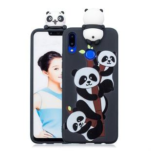 For Huawei nova 3i Shockproof Cartoon TPU Protective Case(Three Pandas)