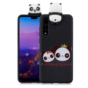 For Huawei P20 Shockproof Cartoon TPU Protective Case(Two Pandas)