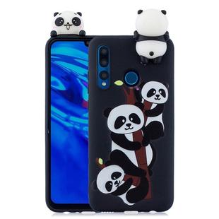 For Huawei P30 Lite Shockproof Cartoon TPU Protective Case(Three Pandas)