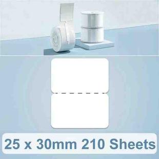 25 x 30mm 210 Sheets Thermal Printing Label Paper For NiiMbot D101 / D11(White No Hole)