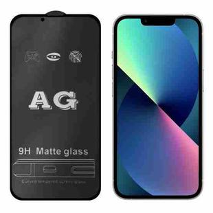For iPhone 13 mini AG Matte Frosted Full Cover Tempered Glass Film
