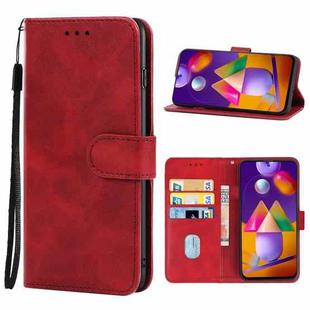 Leather Phone Case For Samsung Galaxy M31s(Red)