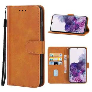 For Samsung Galaxy S20+ Leather Phone Case(Brown)