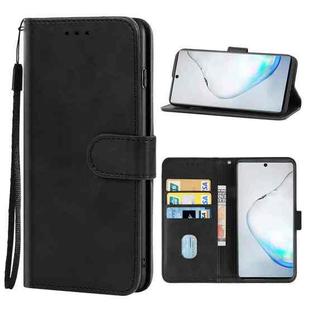For Samsung Galaxy Note10 Plus Leather Phone Case(Black)