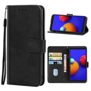For Samsung Galaxy A01 Core / M01 Core Leather Phone Case(Black)