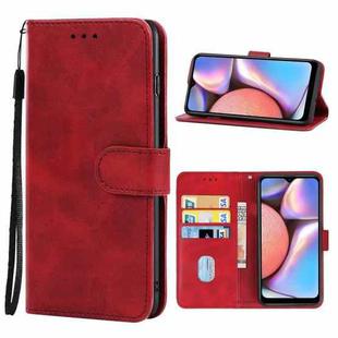 For Samsung Galaxy A10s / M01s Leather Phone Case(Red)