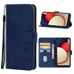 For Samsung Galaxy A12 / A12 Nacho Leather Phone Case(Blue)