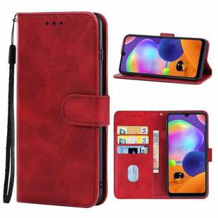 For Samsung Galaxy A31 Leather Phone Case(Red)