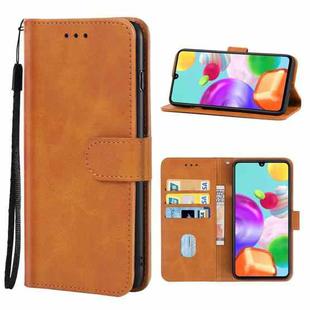 For Samsung Galaxy A41 EU Version Leather Phone Case(Brown)