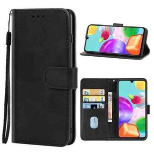 For Samsung Galaxy A41 EU Version Leather Phone Case(Black)
