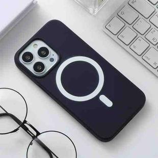Silicone Magsafe Phone Case For iPhone 12 Pro Max(Dark Blue)