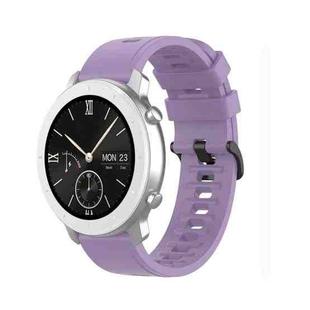 For Amazfit GTR Silicone Smart Watch Watch Band, Size:20mm(Light Purple)