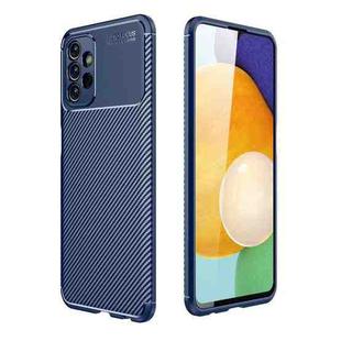 For Samsung Galaxy A13 4G Carbon Fiber Texture Shockproof TPU Phone Case(Blue)