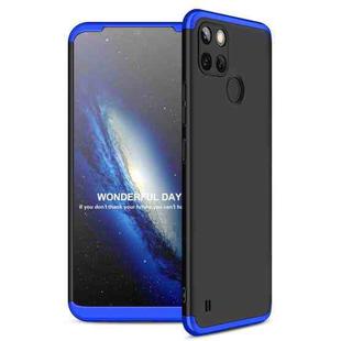 For OPPO Realme C21Y GKK Three Stage Splicing Full Coverage PC Phone Case(Black Blue)