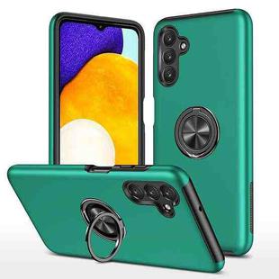 For Samsung Galaxy A13 5G PC + TPU Magnetic Phone Case with Invisible Ring Holder(Dark Green)