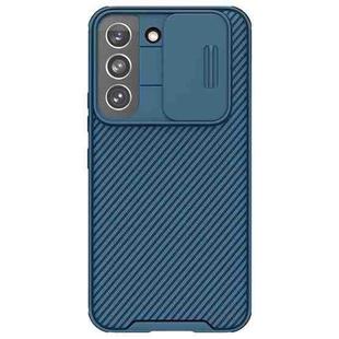 For Samsung Galaxy S22 5G NILLKIN Black Mirror Pro Series Camshield Phone Case(Blue)