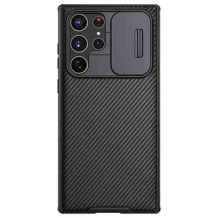 For Samsung Galaxy S22 Ultra 5G NILLKIN Black Mirror Pro Series Camshield Phone Case(Black)