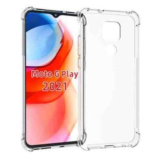 For Motorola Moto G Play 2021 Shockproof Non-slip Thickening TPU Phone Case(Transparent)