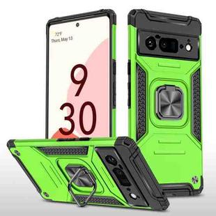 For Google Pixel 6 Pro Magnetic Ring Holder Armor Phone Case(Green)