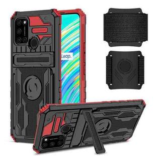 For OPPO Realme C17 Armor Wristband Phone Case(Red)