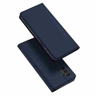 For Samsung Galaxy A13 4G DUX DUCIS Skin Pro Series Flip Leather Phone Case(Blue)