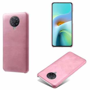 For Xiaomi Redmi K30 Pro Calf Texture PC + PU Phone Case(Pink)