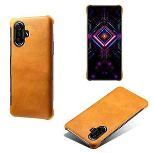 For Xiaomi Redmi K40 Gaming Calf Texture PC + PU Phone Case(Orange)