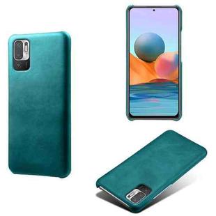 For Xiaomi Redmi Note 10 5G Calf Texture PC + PU Phone Case(Green)