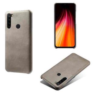 For Xiaomi Redmi Note 8 Calf Texture PC + PU Phone Case(Grey)