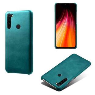 For Xiaomi Redmi Note 8 Calf Texture PC + PU Phone Case(Green)