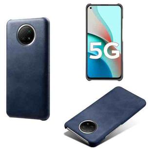 For Xiaomi Redmi Note 9 5G Calf Texture PC + PU Phone Case(Blue)