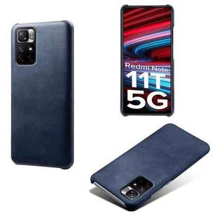 For Xiaomi Redmi Note 11T 5G Calf Texture PC + PU Phone Case(Blue)