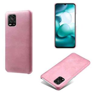 For Xiaomi Mi 10 Lite 5G / Mi 10 Youth 5G Calf Texture PC + PU Phone Case(Pink)