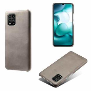 For Xiaomi Mi 10 Lite 5G / Mi 10 Youth 5G Calf Texture PC + PU Phone Case(Grey)