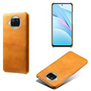 For Xiaomi Mi 10T Lite 5G Calf Texture PC + PU Phone Case(Orange)