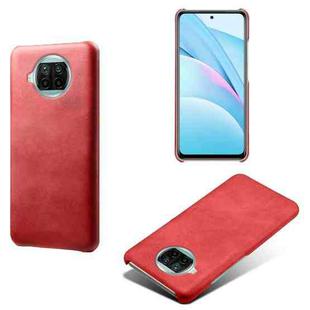 For Xiaomi Mi 10T Lite 5G Calf Texture PC + PU Phone Case(Red)