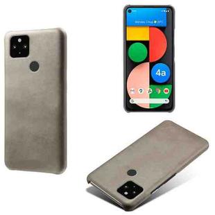 For Google Pixel 4a 5G Calf Texture PC + PU Phone Case(Grey)