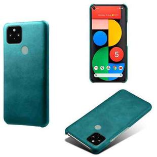 For Google Pixel 5 Calf Texture PC + PU Phone Case(Green)