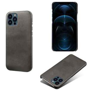 For iPhone 13 Pro Calf Texture PC + PU Phone Case (Black)