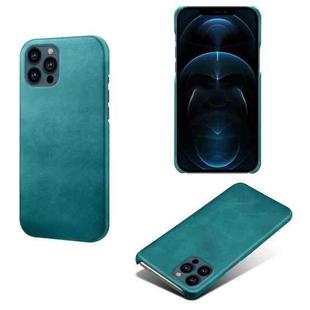 For iPhone 13 Pro Calf Texture PC + PU Phone Case (Green)