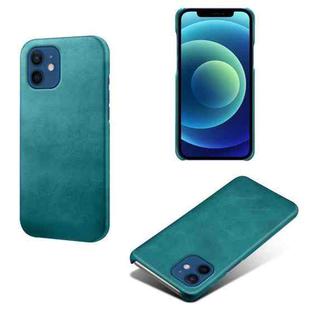 For iPhone 12 / 12 Pro Calf Texture PC + PU Phone Case(Green)