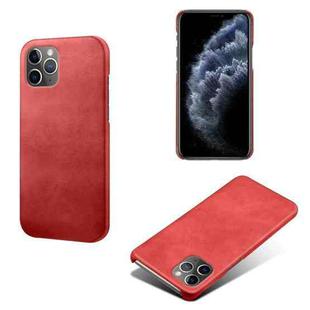 Calf Texture PC + PU Phone Case For iPhone 11 Pro Max(Red)
