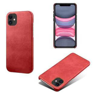 Calf Texture PC + PU Phone Case For iPhone 11(Red)