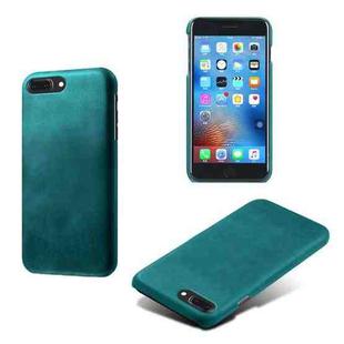 Calf Texture PC + PU Phone Case For iPhone 8 Plus & 7 Plus(Green)