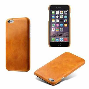 Calf Texture PC + PU Phone Case For iPhone 6 Plus & 6s Plus(Orange)