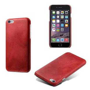 Calf Texture PC + PU Phone Case For iPhone 6 Plus & 6s Plus(Red)