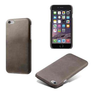 Calf Texture PC + PU Phone Case For iPhone 6 Plus & 6s Plus(Grey)