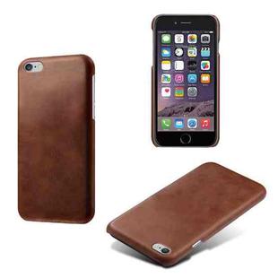 Calf Texture PC + PU Phone Case For iPhone 6 Plus & 6s Plus(Brown)